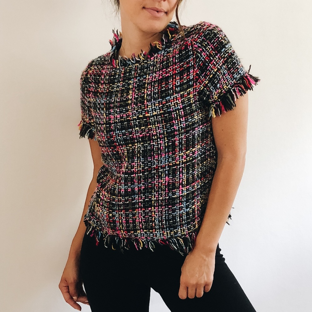 Knitted Unique Multicolor Top